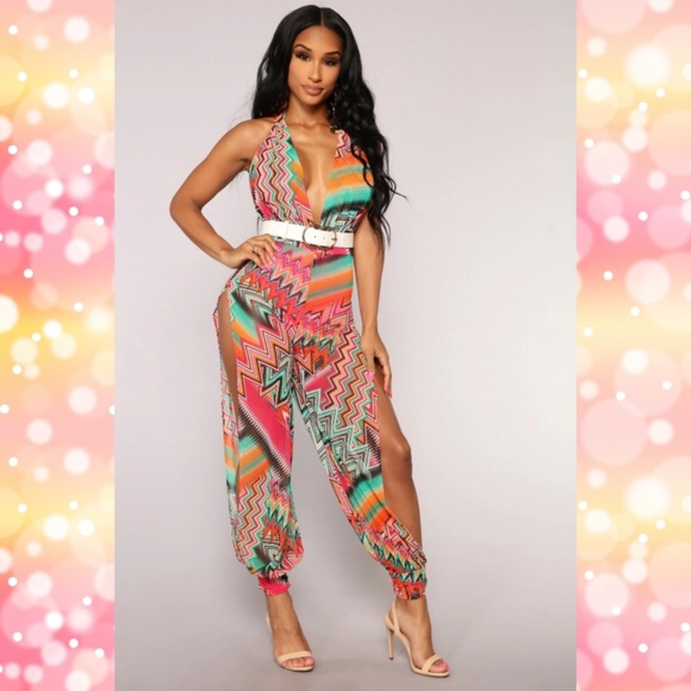 NWT fashion nova Lost on you jumpsuit!